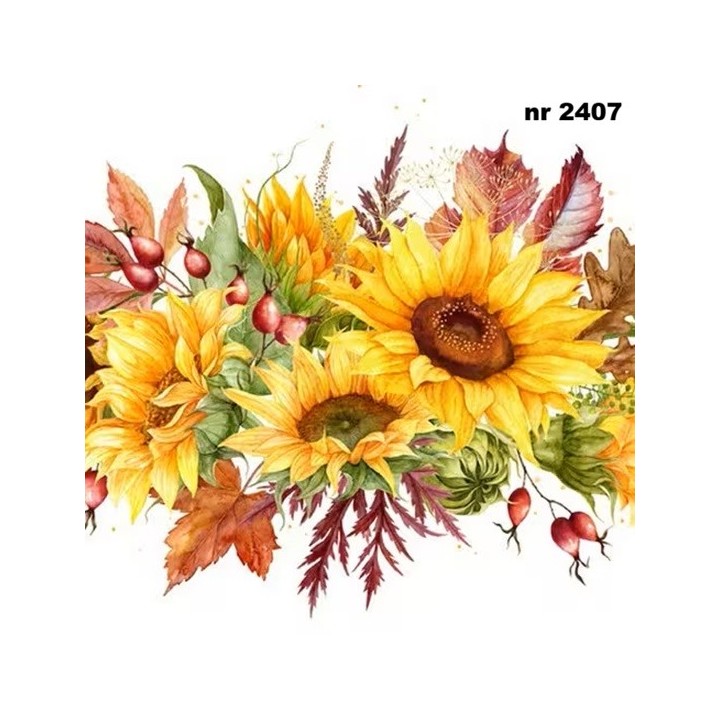 Girasoli Autunnali servet 33x33cm