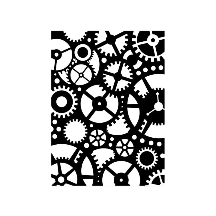 Carabelle Studio Embossing folder tandwielen