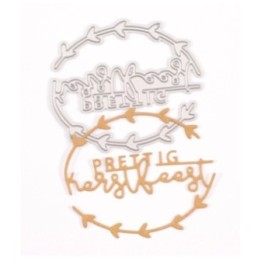 Mundart Stempel Snijmal "Prettig Kerstfeest"