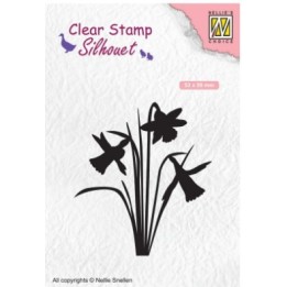 NC Silhouet Clear Stempels Daffodil