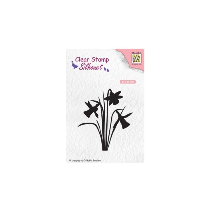 NC Silhouet Clear Stempels Daffodil
