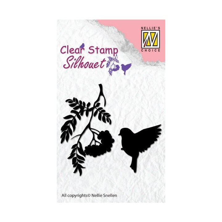 NC Silhouet Clear Stempels Birdsong-4