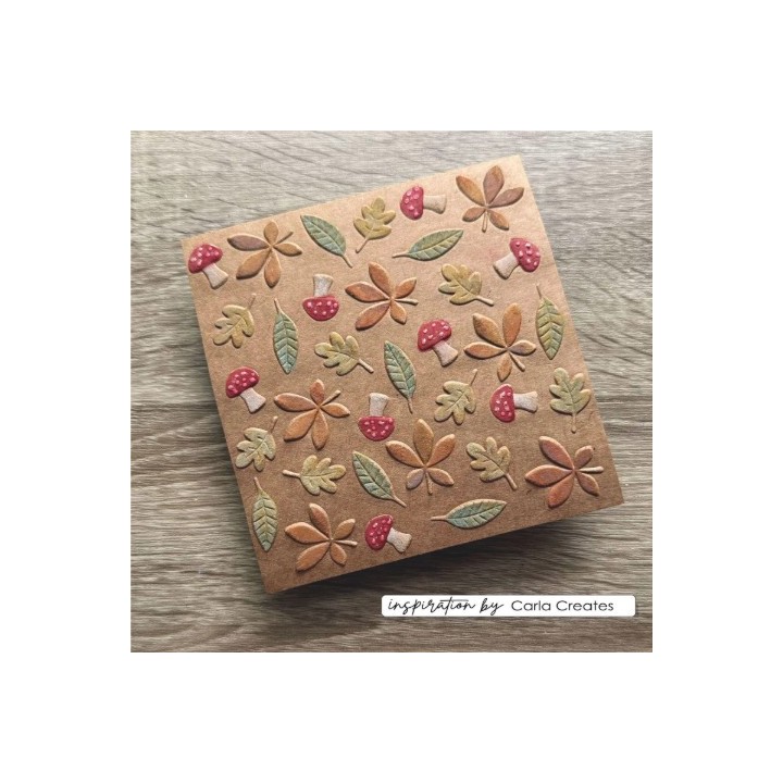 Creative 3D Embossing Folder by Carla Creates Leaves 15x15cm